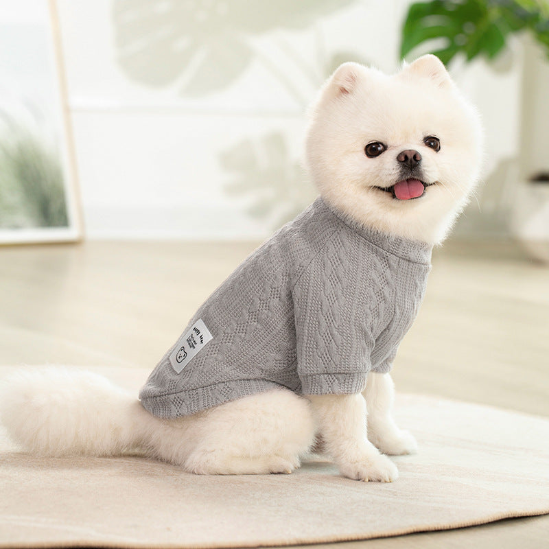 All-Season Small To Medium Dog Sweater – Polyester Knit Pullover, Washable Pet Clothing For Spring, Summer, Autumn, And Winter