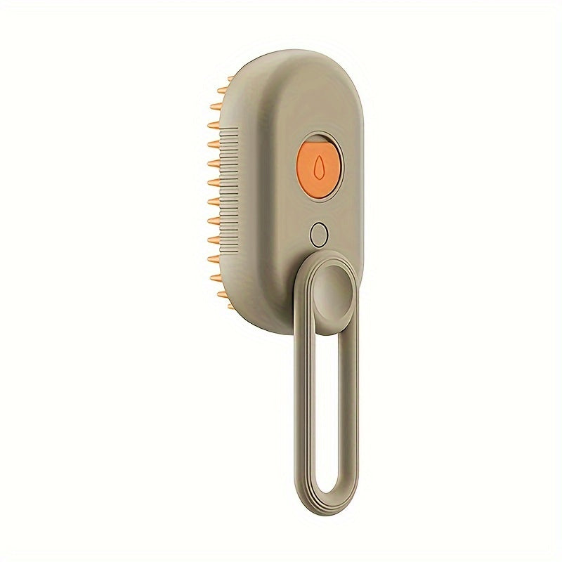 1pc Pet Grooming Brush, Cat Steam Comb With Spray, With 84 Soft Massage Teeth, Plastic Pet Hair Remover For Cats, USB Charging, Portable Fur Detangling Tool