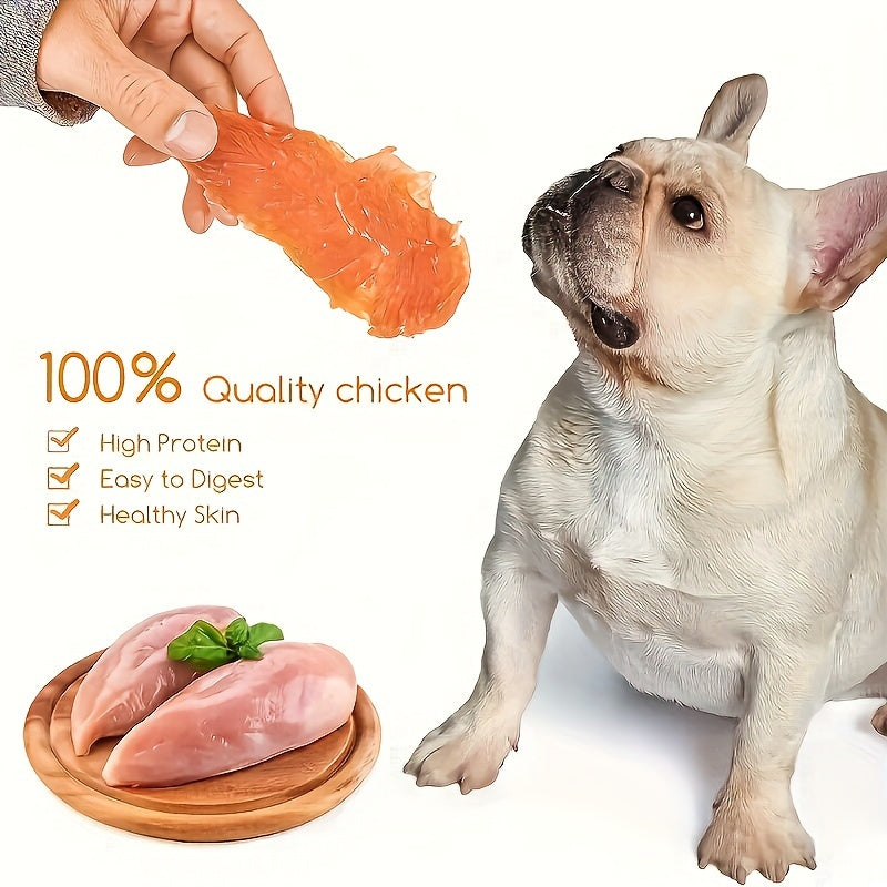 100g (3.53oz)Chicken For Dogs, Chicken Dog Treats For Small Dogs, Medium Pets And Large Breeds, Natural Dog Treats, Dried Chicken Dog Treats, Healthy, High Protein, Easy To Digest, Long-lasting, Perfect Training Reward Snack For Dogs