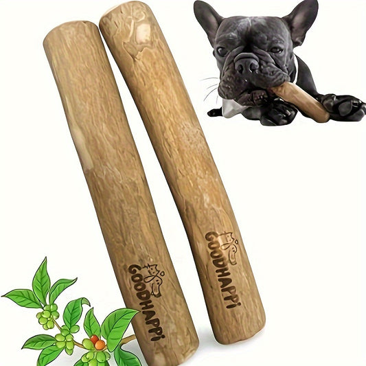 Durable Wooden Dog Chew Toy for All Breeds - Interactive Teeth Cleaning Stick, Ideal for Training & Play